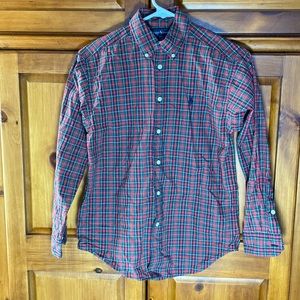 Ralph Lauren Boys Long Sleeve Button Down Collared Dress Shirt